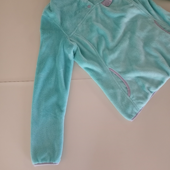 Free Country Mint Green Pullover Fleece Sweater Junior Women's Size Medium - Picture 5 of 16